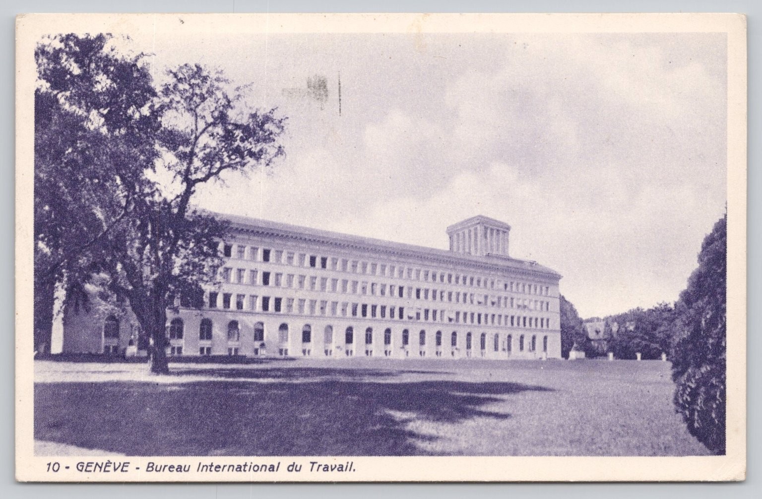 1934 Geneva International Labour Office Postcard Paul Lebet Switzerland 1934 Geneva International Labour Office Postcard Paul Lebet Switzerland