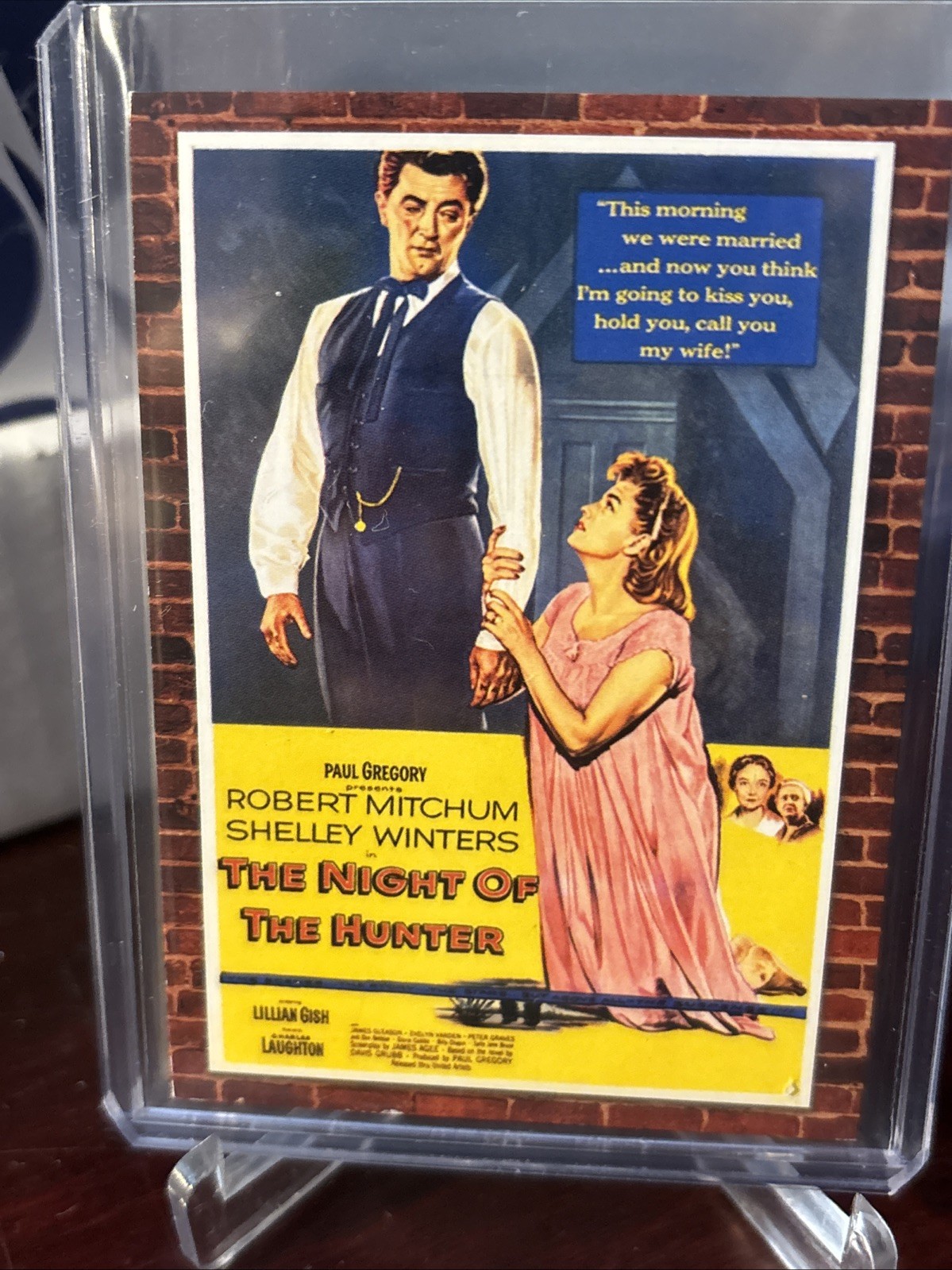 2009 Panini Americana Movie Posters #61 The Night of the Hunter Mem #280/500
