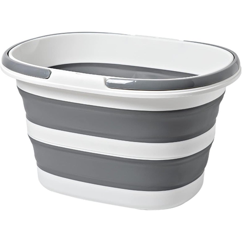 Large Collapsible Bucket 4.2 Gallon (16L) for House Cleaning, Camping, and More