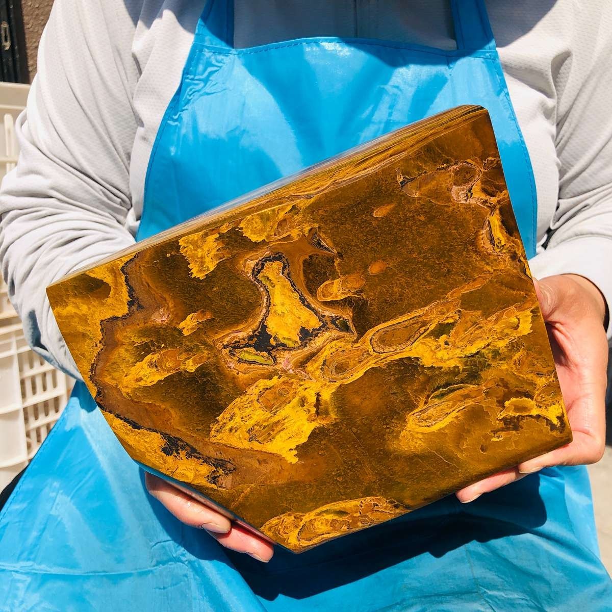 8.2LB  Large Natural Tiger's Eye Stone Quartz Crystal Specimen Mineral Healing
