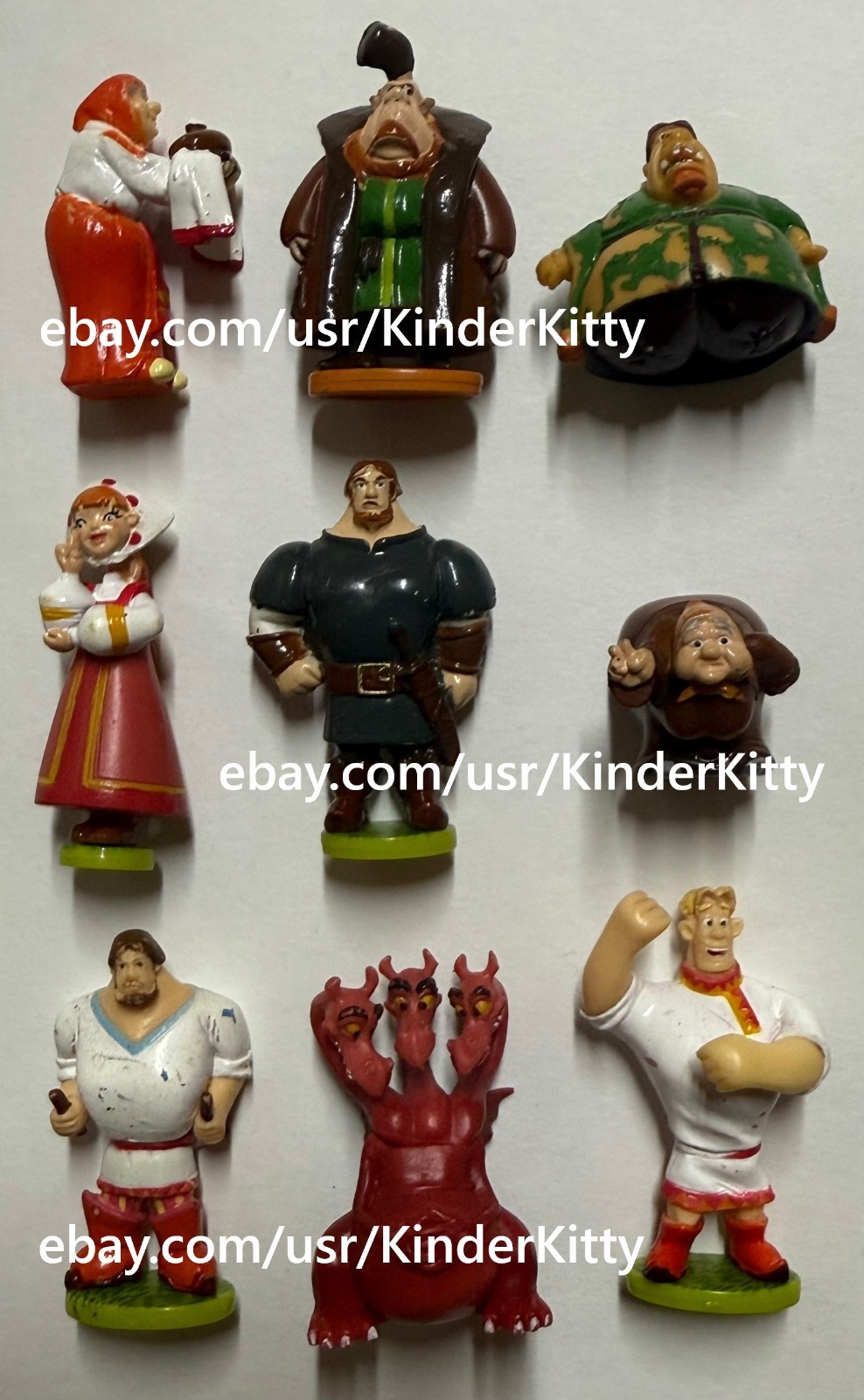 Rare Kinder Landrin Three Bogatyrs toy set