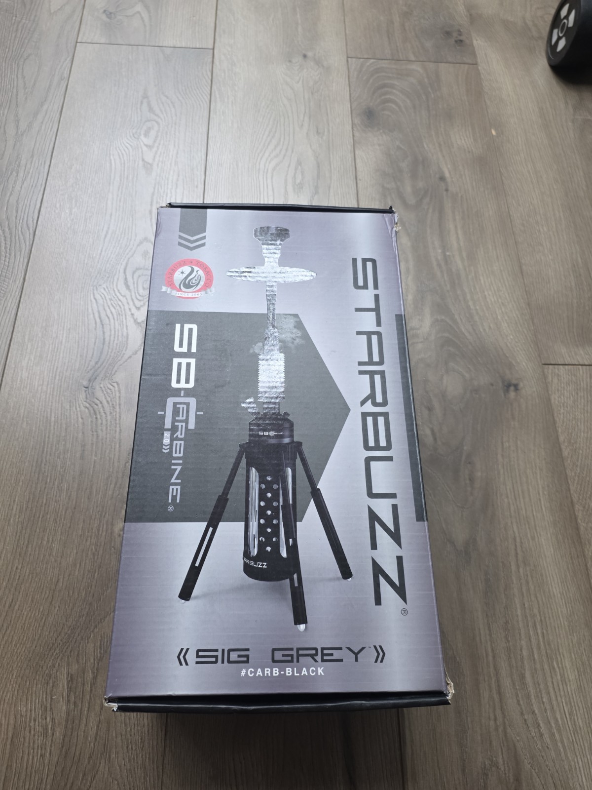 Starbuzz SB Carbine 2.0 Hookah System Sig Grey Crb-Blck Rotating Hookah- READ