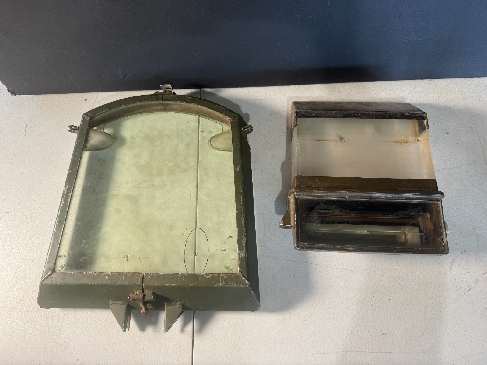 Vintage US Army M27 Tank Periscope & Vision Block Hatch Frame M60 Patton M109