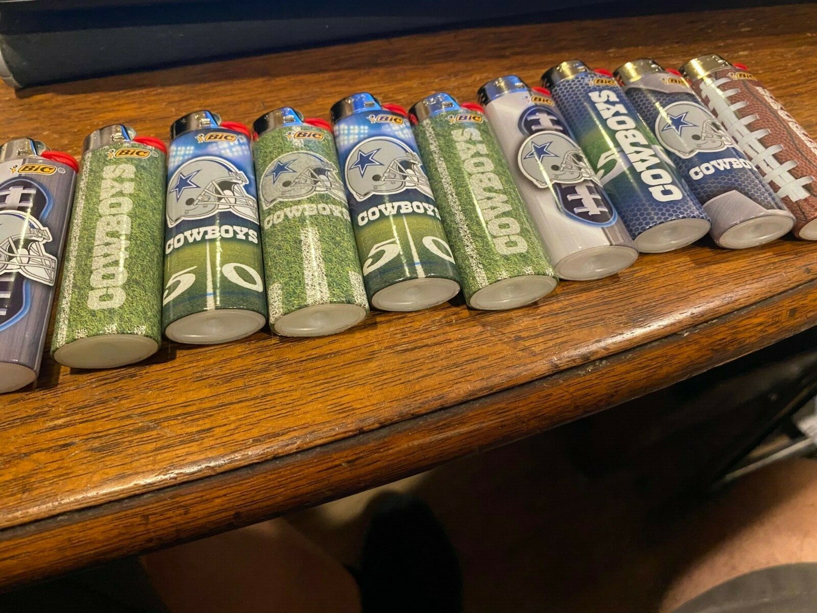 Lot of 5 BIC Dallas Cowboys Lighters Various Styles Lot of 5 BIC Dallas Cowboys Lighters Various Styles