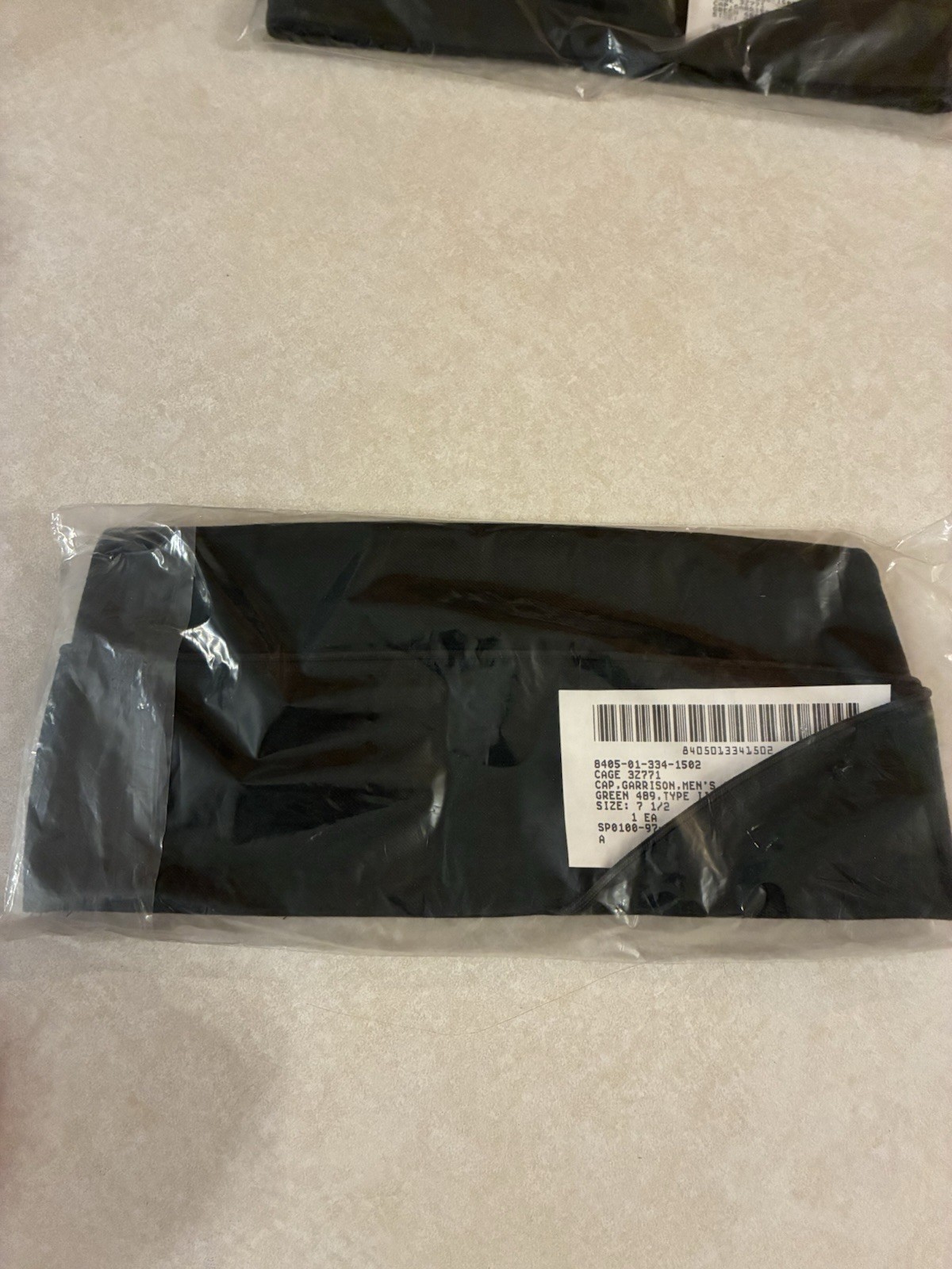 NOS US Army Garrison Cap Size 7 1/2 Green 489 1997 Military Issue Sealed