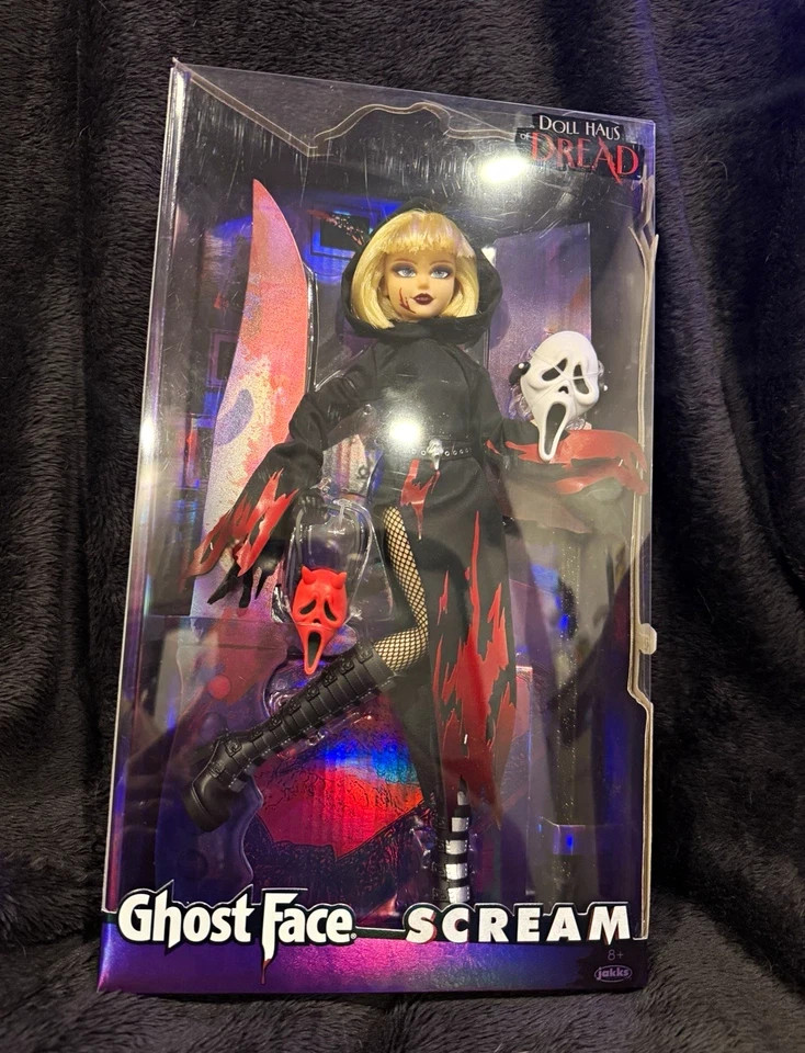 Jakks Haus of Dread Ghost Face Scream Articulated Figure w/ Stand PRESALE OCT 27