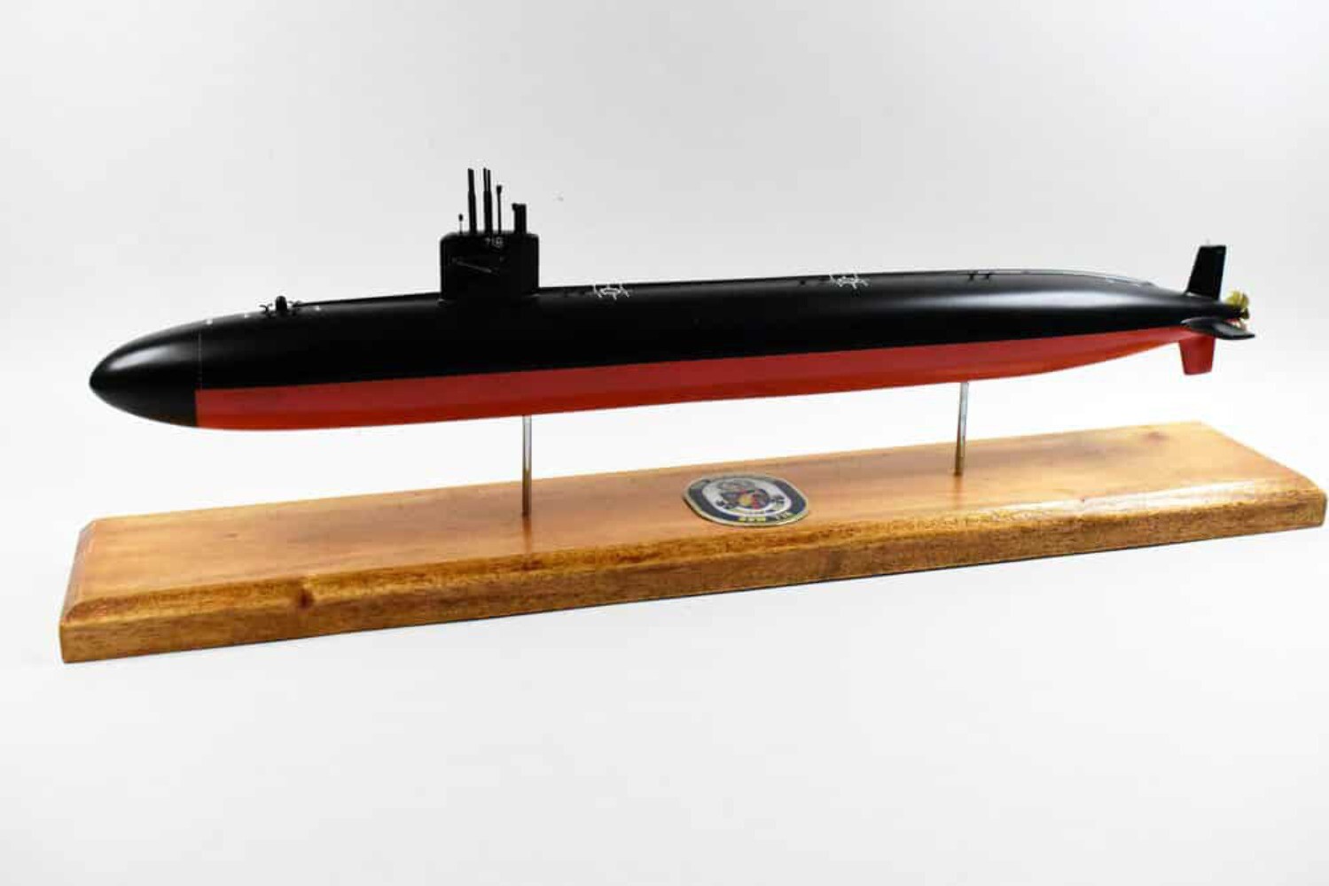USS Honolulu (SSN-718) FLT I Submarine Model,Navy,Scale Model,Mahogany,20