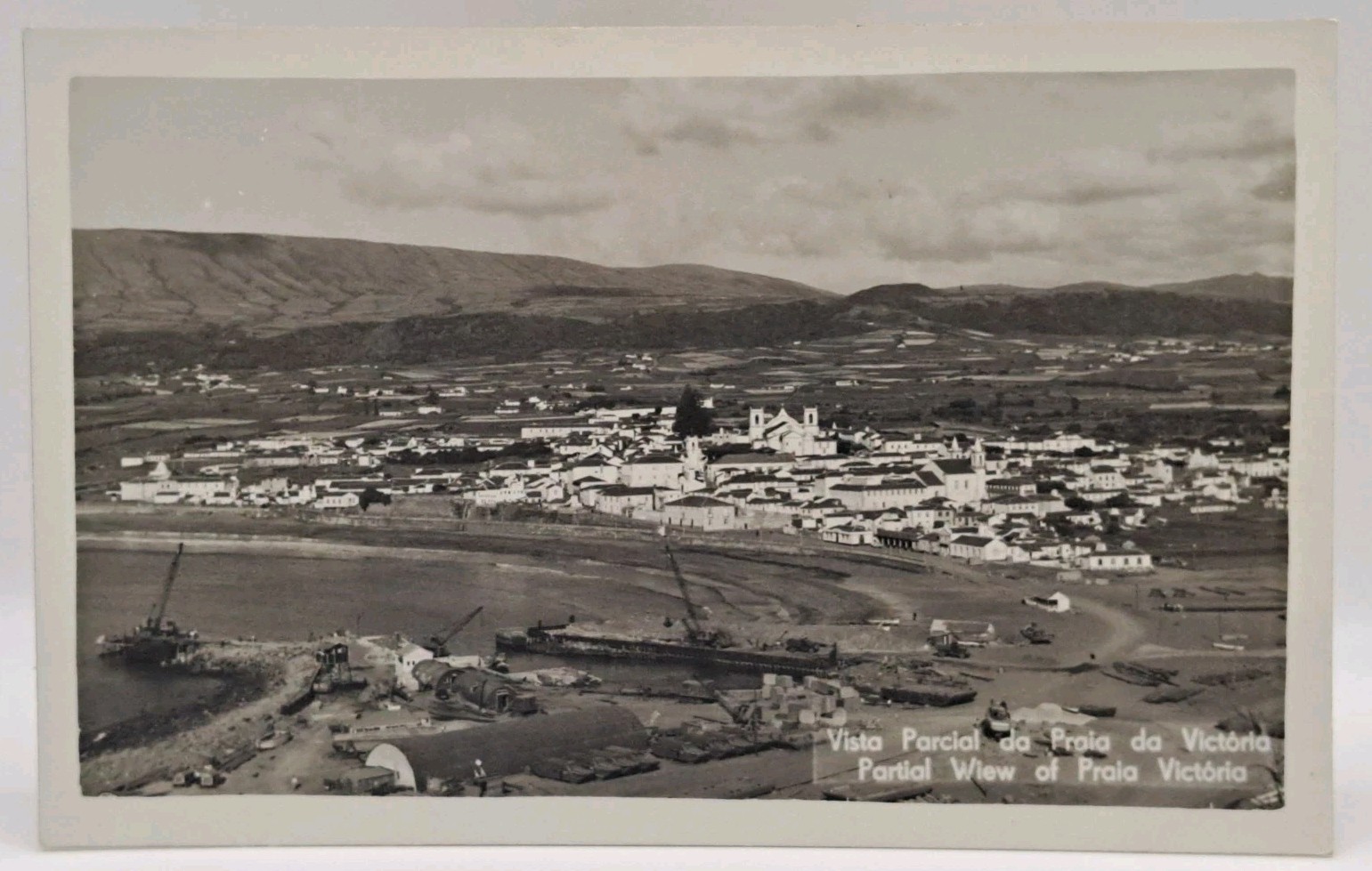 Partial View Of Praia Victoria Vintage Postcard Unposted 2s103