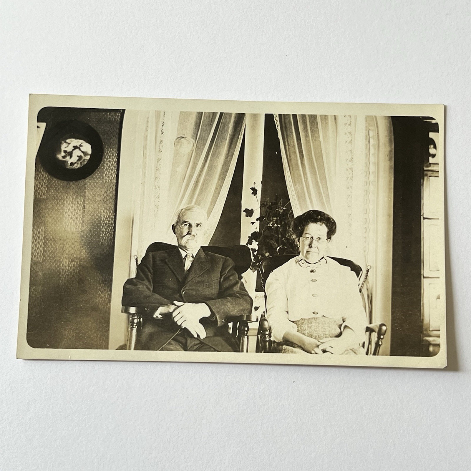 Antique RPPC Real Photograph Postcard Couple Mature Man & Woman Cute Note Back Antique RPPC Real Photograph Postcard Couple Mature Man & Woman Cute Note Back