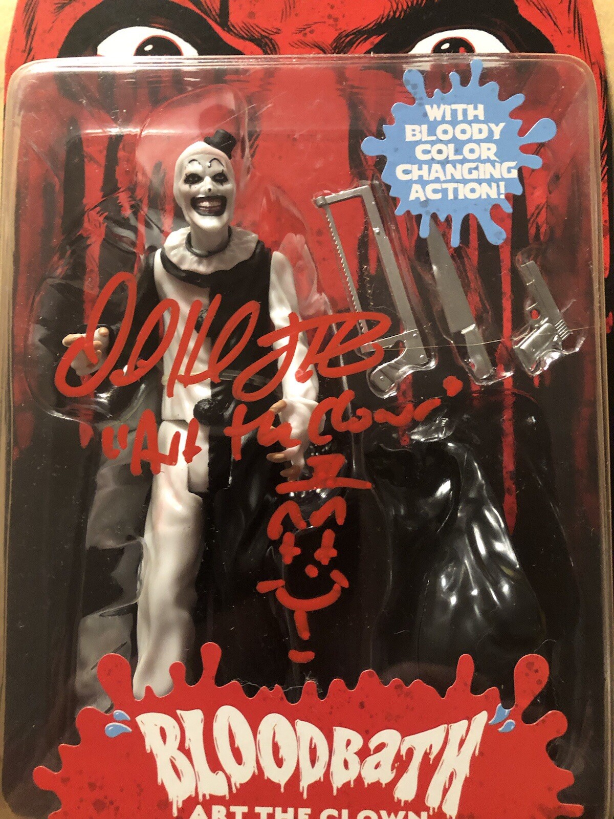 Damien Leone’s ‘TERRIFIER’ David Howard Thornton SIGNED Art the Clown figure.