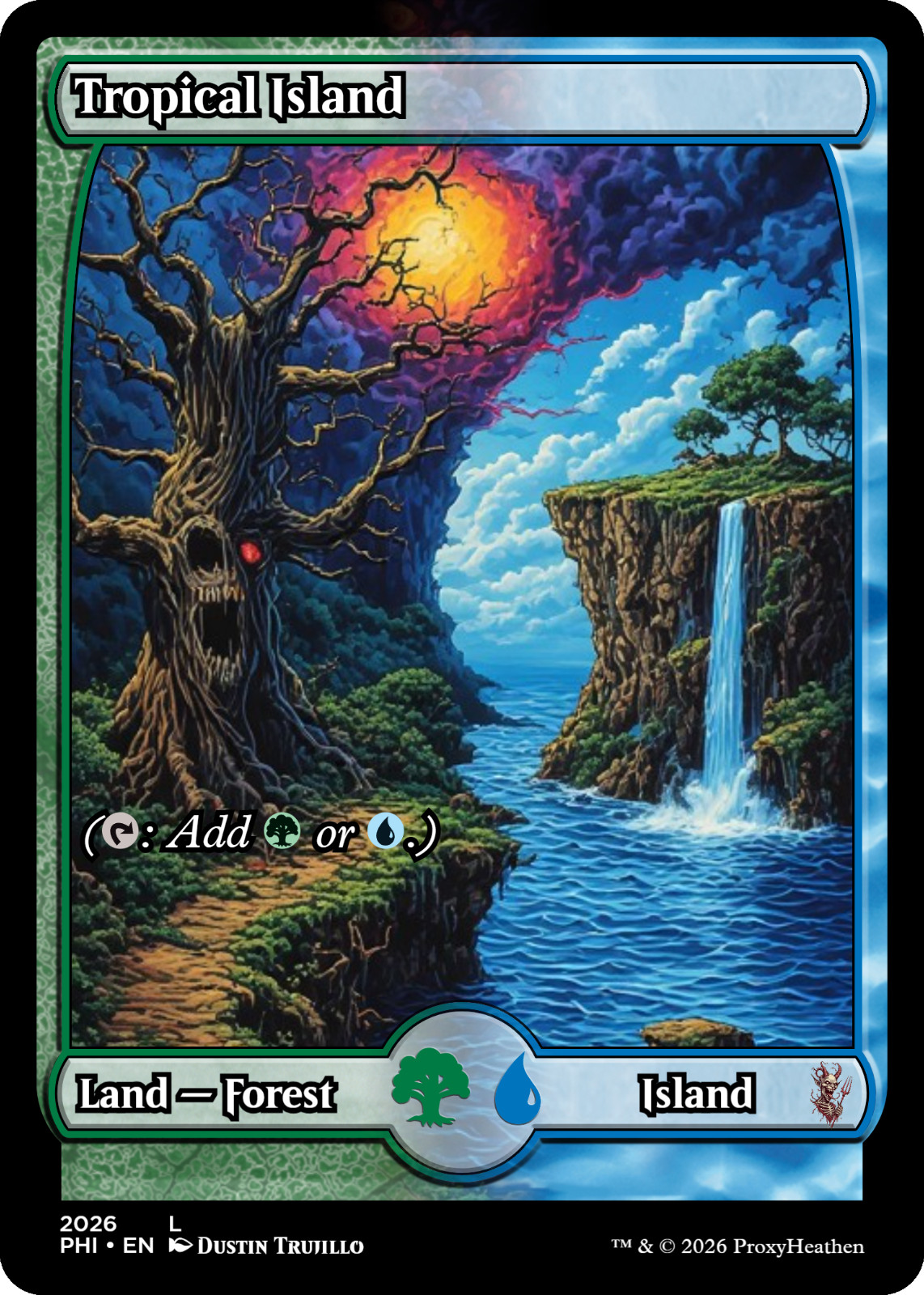 mtg dual lands custom art Sets Of All 10 mtg dual lands custom art Sets Of All 10