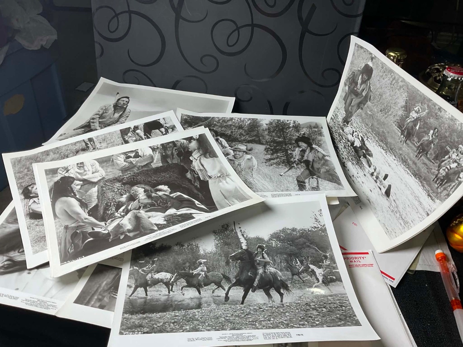 VINTAGE WESTERN MOVIE STILLS LOT - Black & White Original Studio Press Photos