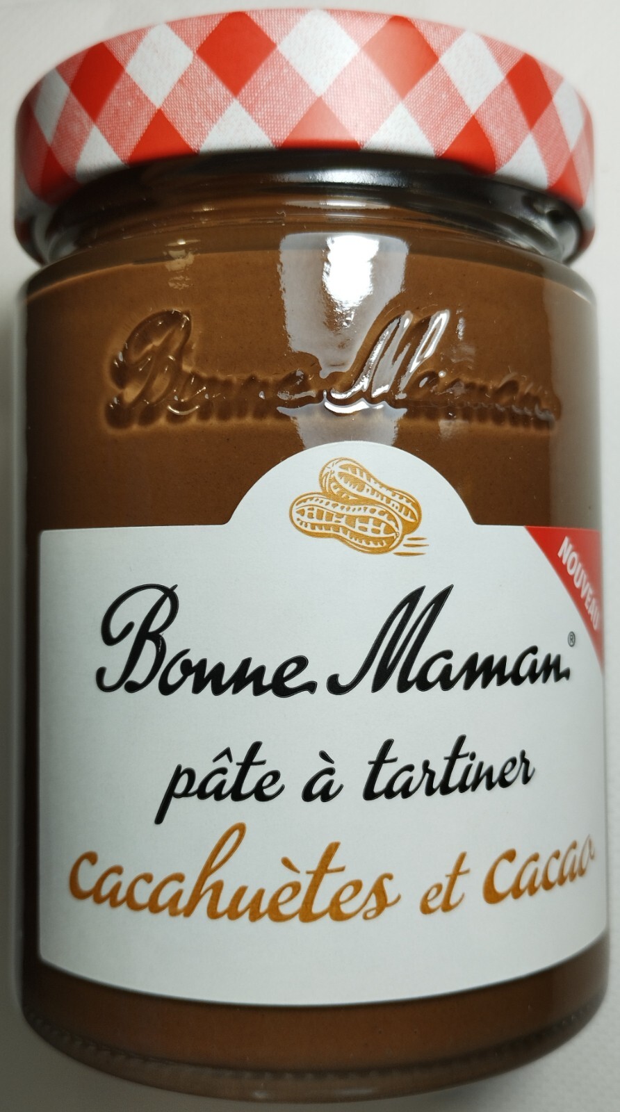 One Bonne Maman Jar Spread Chocolate Peanuts — 12.34 oz. 350g Rare