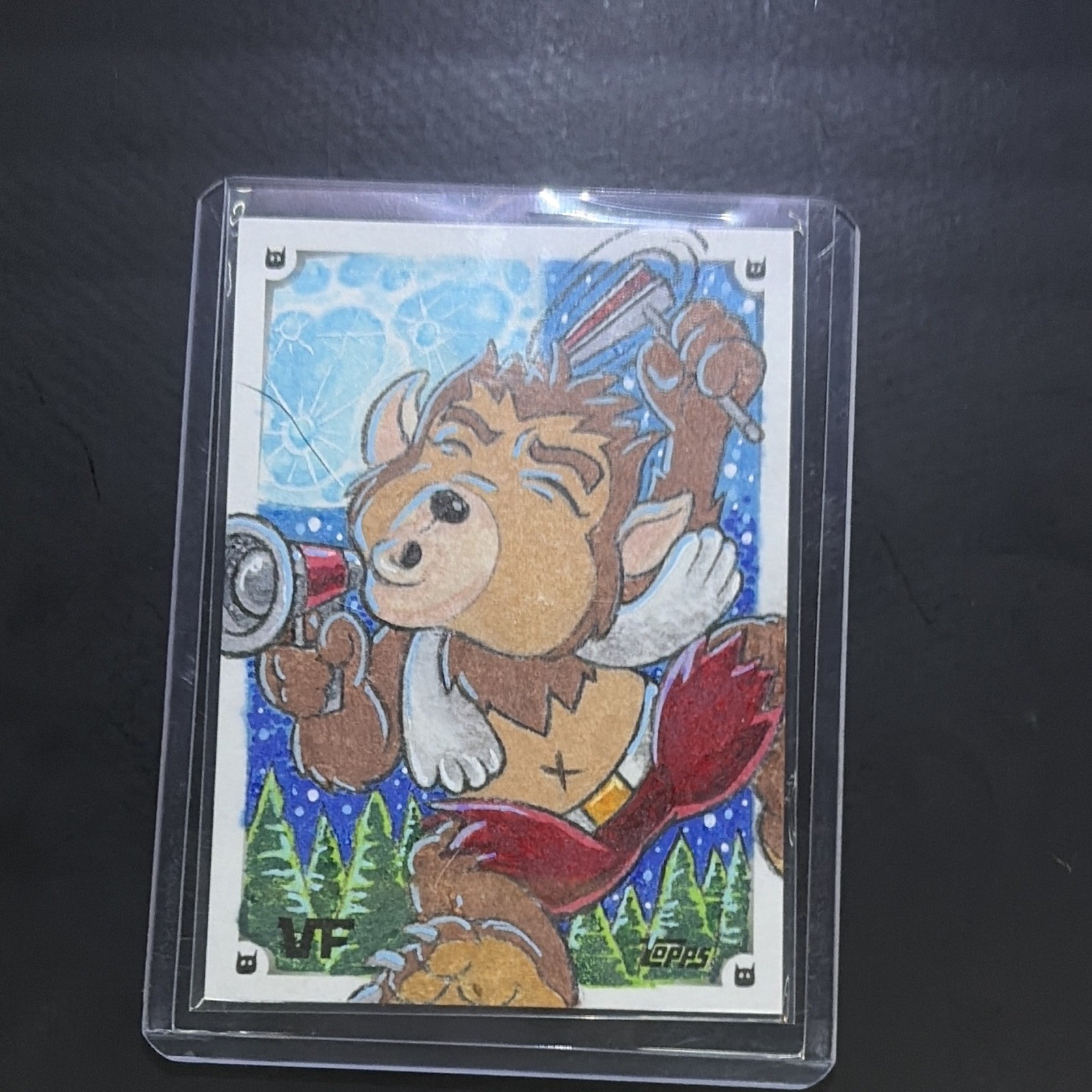 Topps 2026 VeeFriends Chrome VF Fox Laughing Sketch Insert Hard Signed Auto