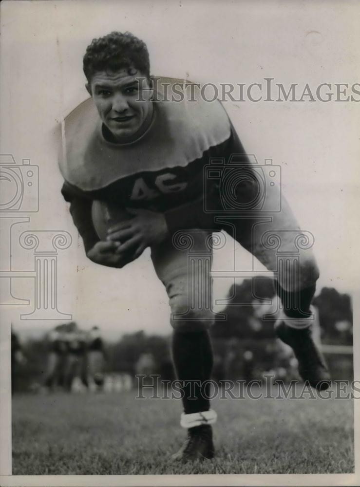1936 Press Photo Tony Falkenstein, Halfback of St. Mary's College Football Team.