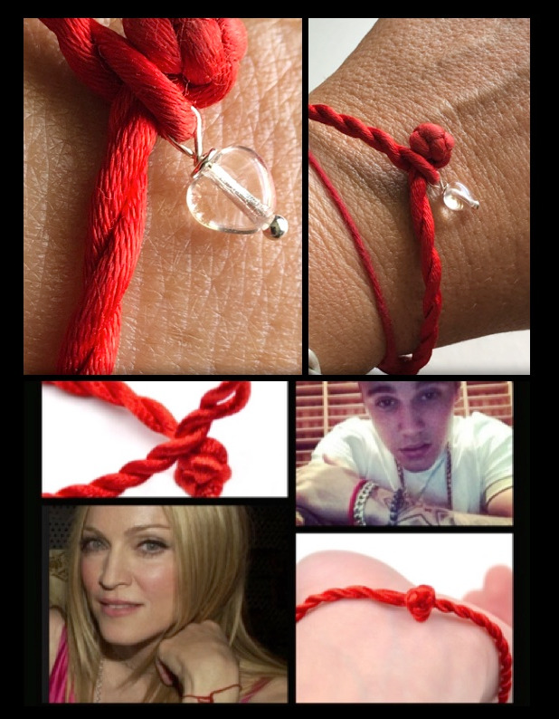 Red String of Faith Protection Satyaloka Azeztulite Mini Heart Kabbalah Bracelet