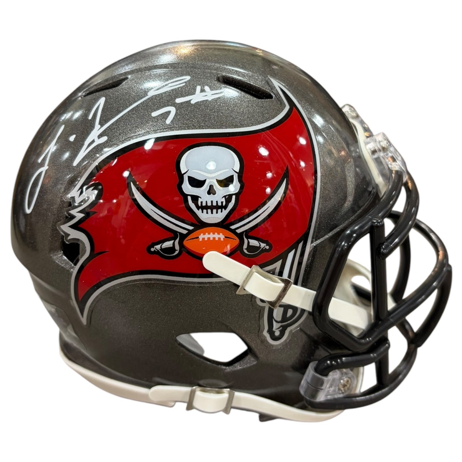 Leonard Fournette Autographed Tampa Bay Buccaneers (Speed) Mini Helmet - JSA Leonard Fournette Autographed Tampa Bay Buccaneers (Speed) Mini Helmet - JSA