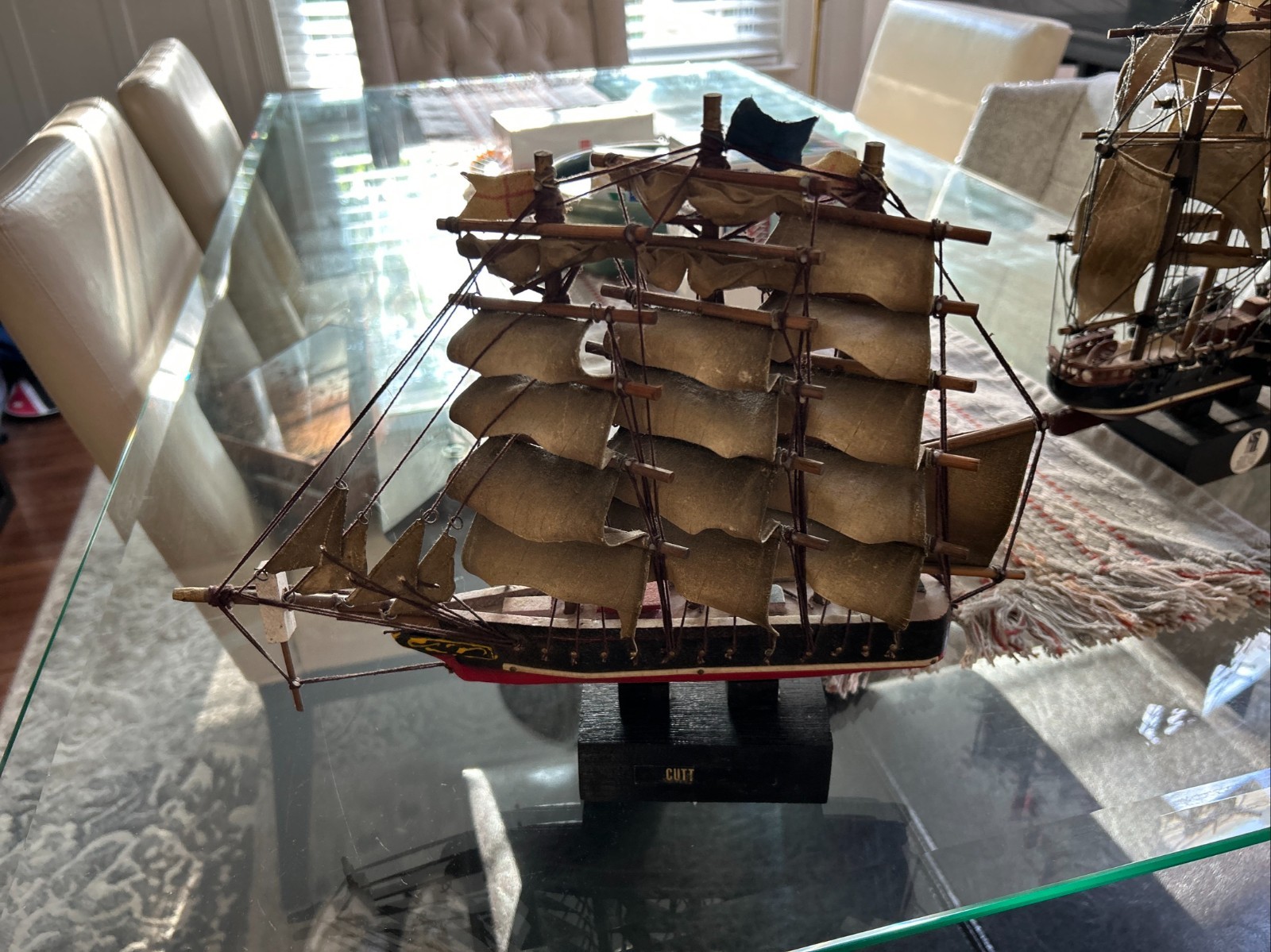 Model Ship The Steamship SS Savanna 1819 Handmade Taiwan Vintage
