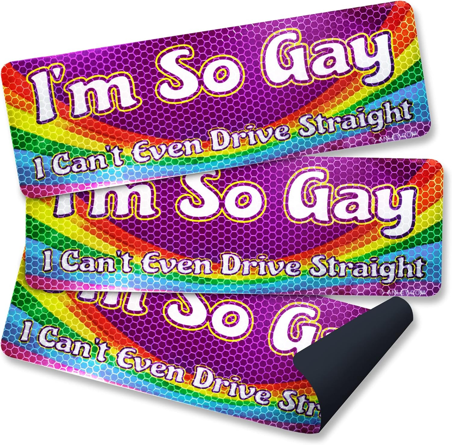 I'M so Gay I Can'T Even Drive Straight Car Magnet Signs - Reflective Truck & Veh I'M so Gay I Can'T Even Drive Straight Car Magnet Signs - Reflective Truck & Veh
