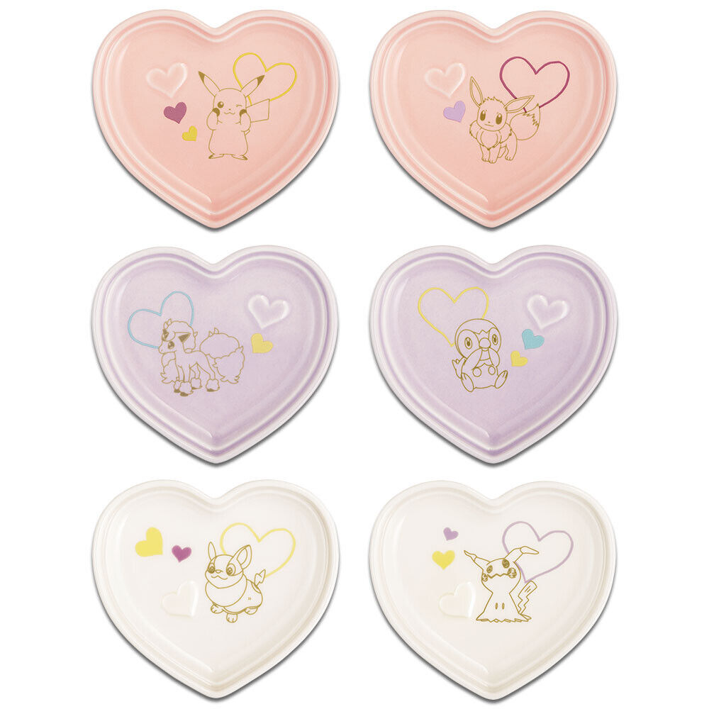 Ichiban Kuji Pokemon for you Happiness room collection Heart Plate 6 types Anime
