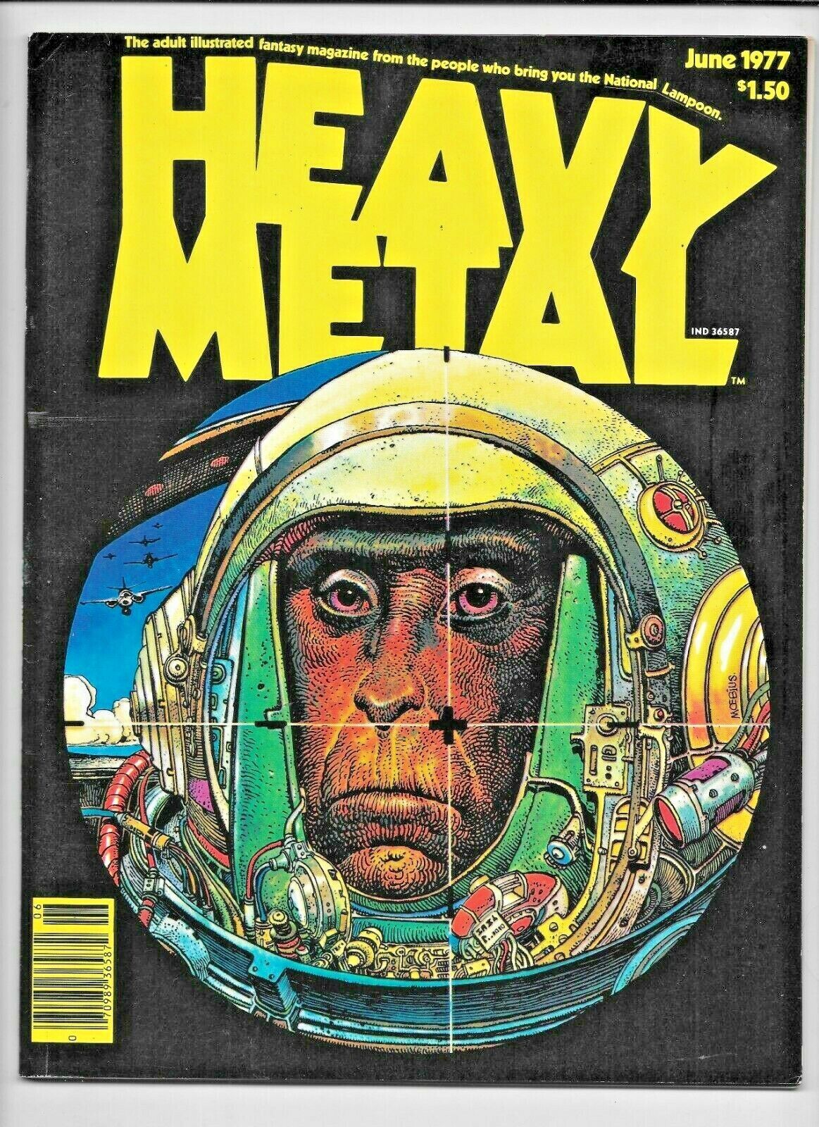 Heavy Metal #3 June 1977 Newsstand Ed, Alexis Moebius Corben Howard Druillet VF