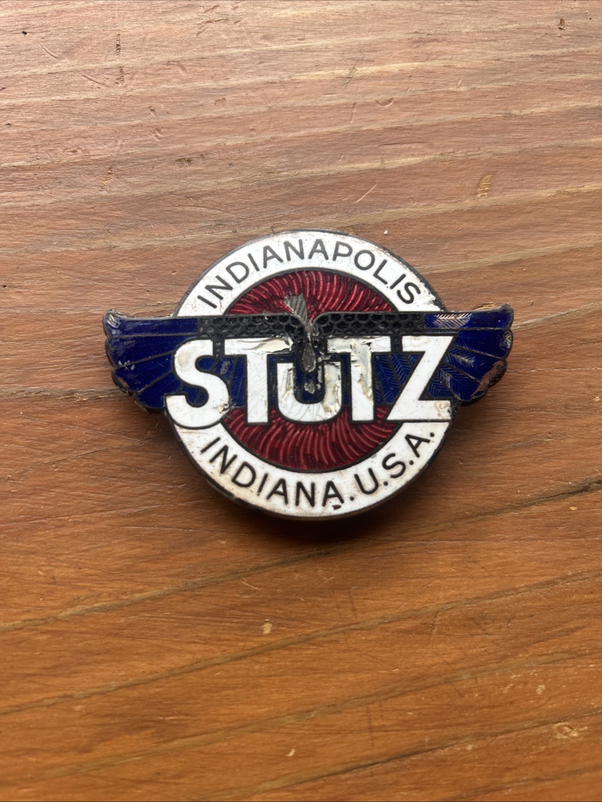 VERY RARE 1911-1935 Stutz Bearcat Radiator Emblem Original