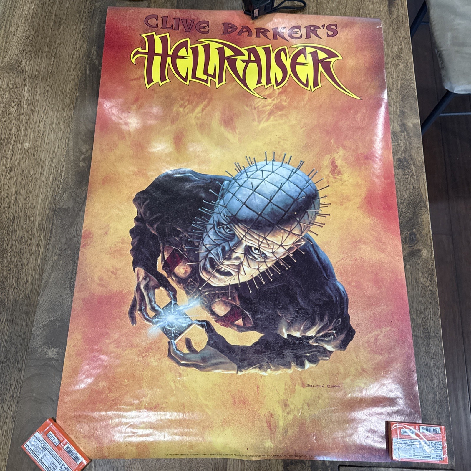Vintage- Clive Barker's- HELLRAISER- 1990 -John Bolton- Great Condition