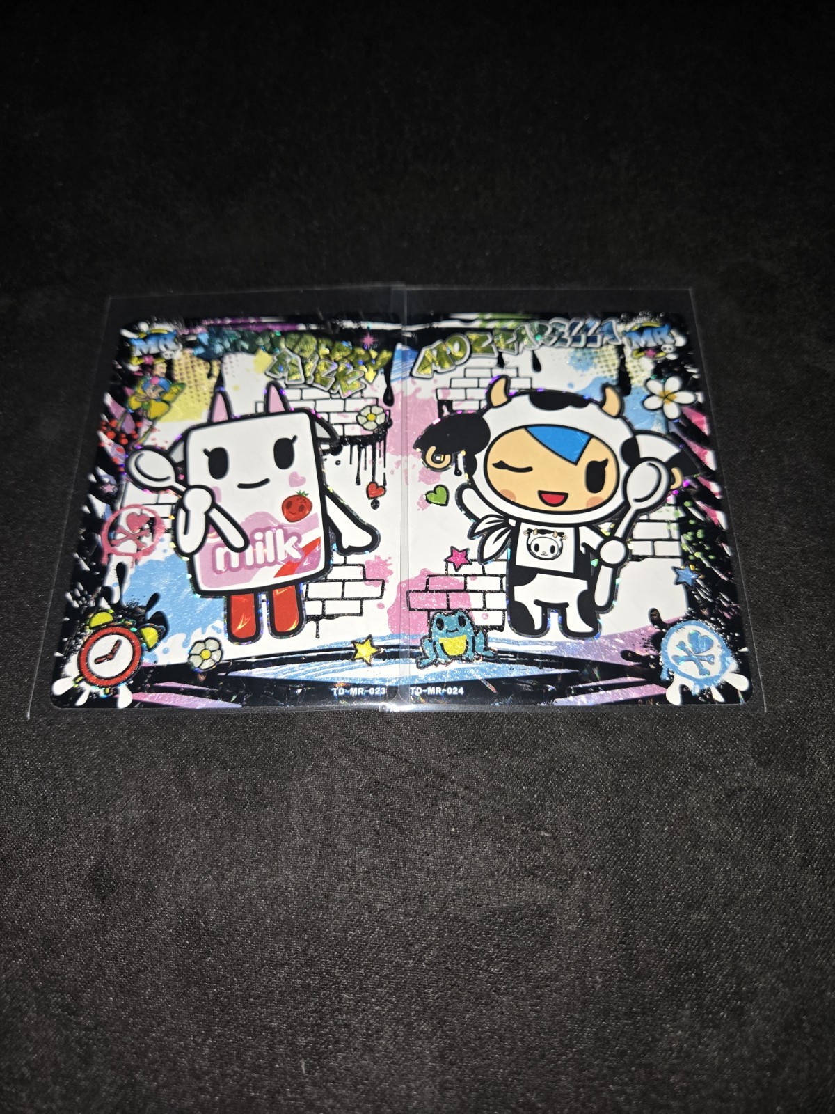 Lot Of 2 Tokidoki PAIR Strawberry Milk & Mozzarella (MIRACLE RARE) TD-MR-023/024 Lot Of 2 Tokidoki PAIR Strawberry Milk & Mozzarella (MIRACLE RARE) TD-MR-023/024