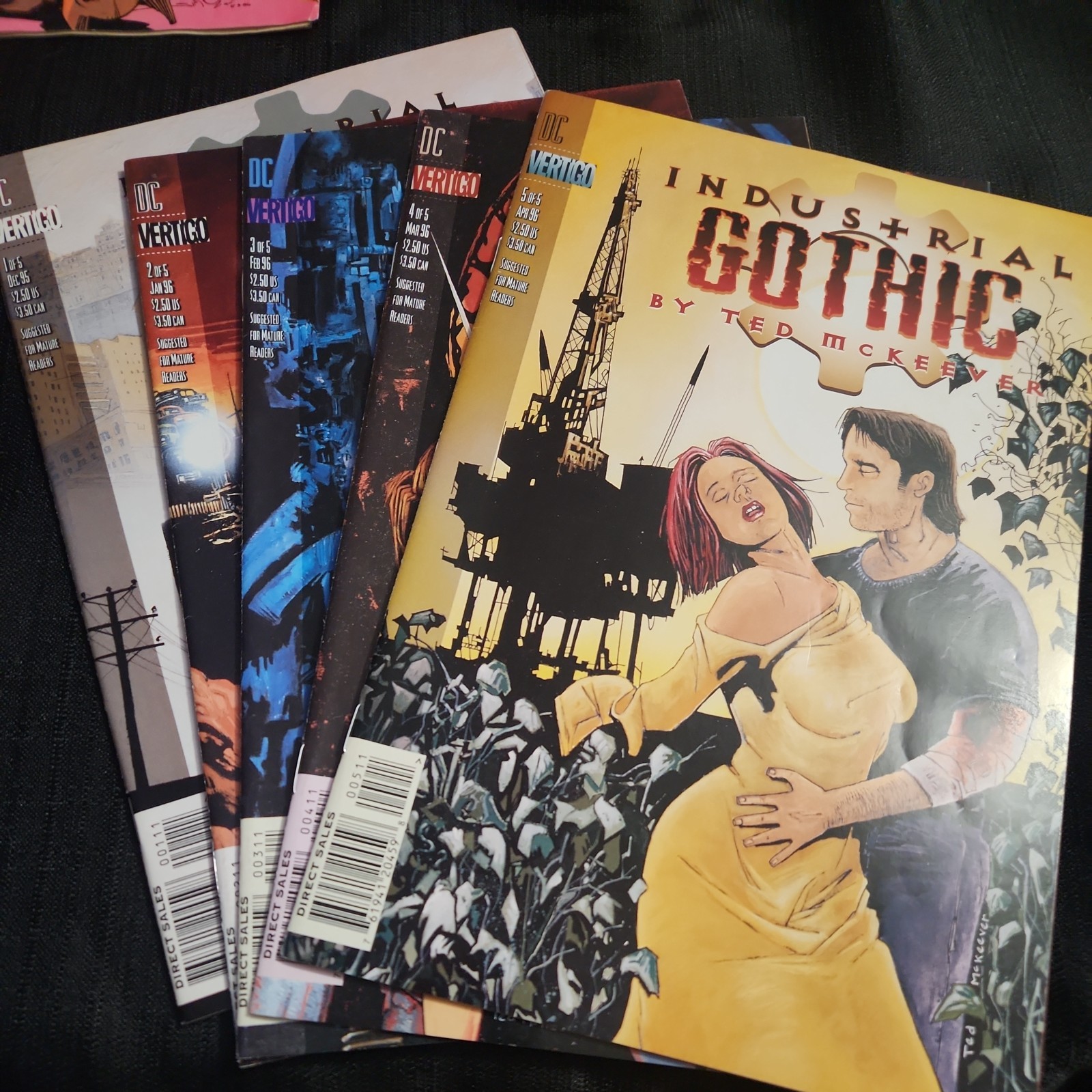 Industrial Gothic #1-5 Complete Set Ted McKeever DC/Vertigo 1995 Unread VF+/NM