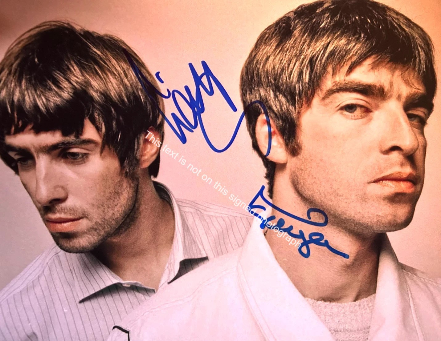 Oasis Band Signed Autograph 8x10 Photo Rock Music Liam Noel Gallagher HD243