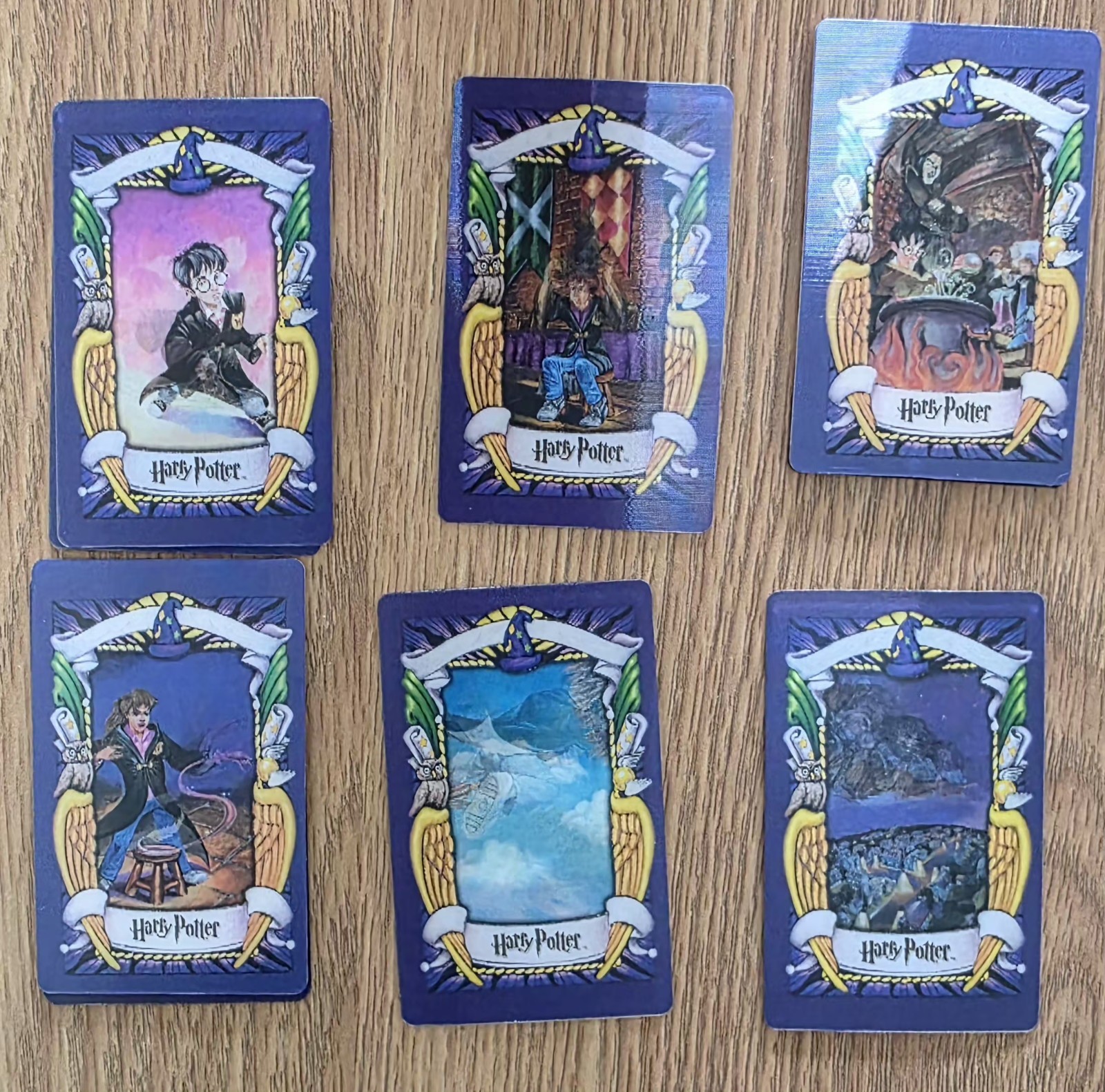 Vintage 2001 Harry Potter Chocolate Frog Lenticular Card Lot x35 Warner Bros
