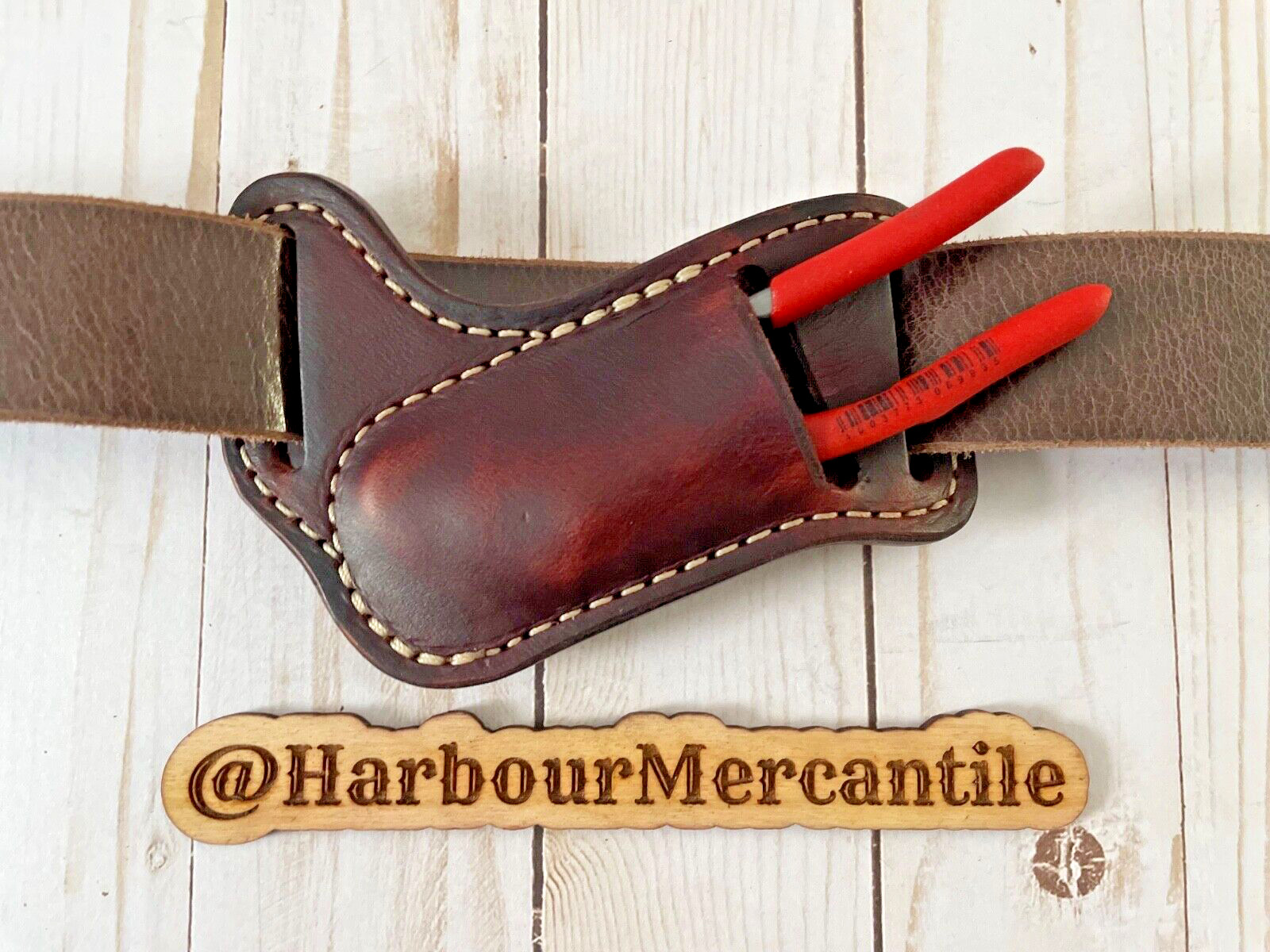 channel lock sheath leather sheath for 5-6” pliers made in USA