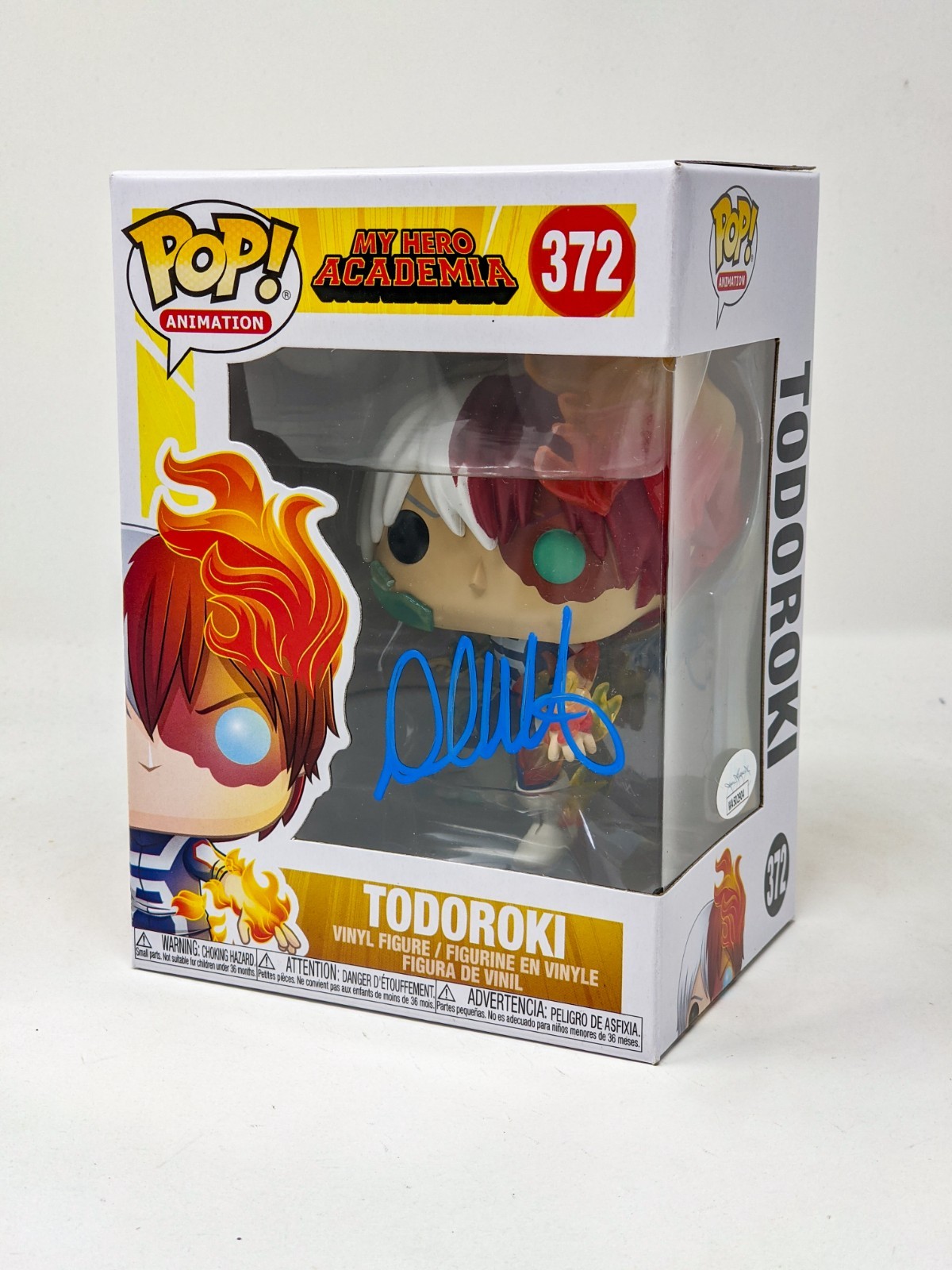 David Matranga My Hero Academia Todoroki #372 Signed Funko Pop JSA Certified