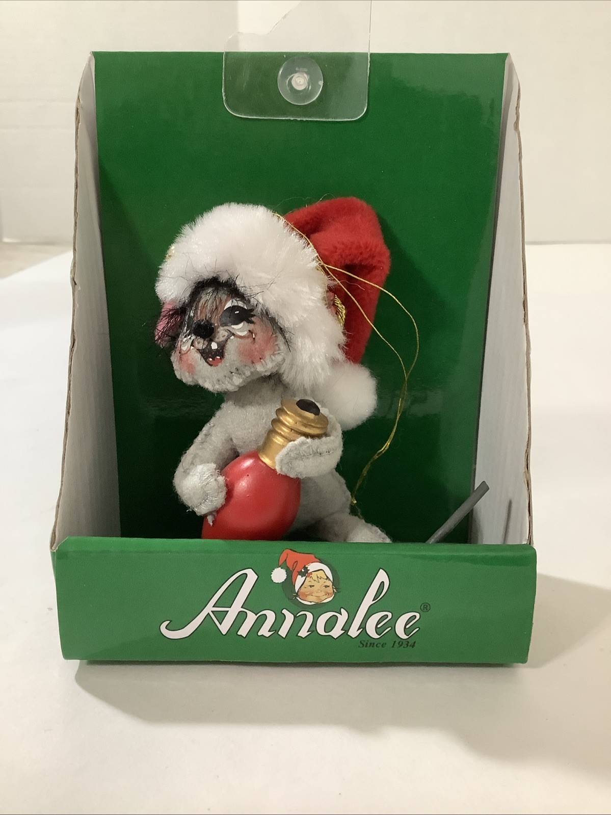 Annalee Ornament Mouse With Red Christmas Bulb NIB