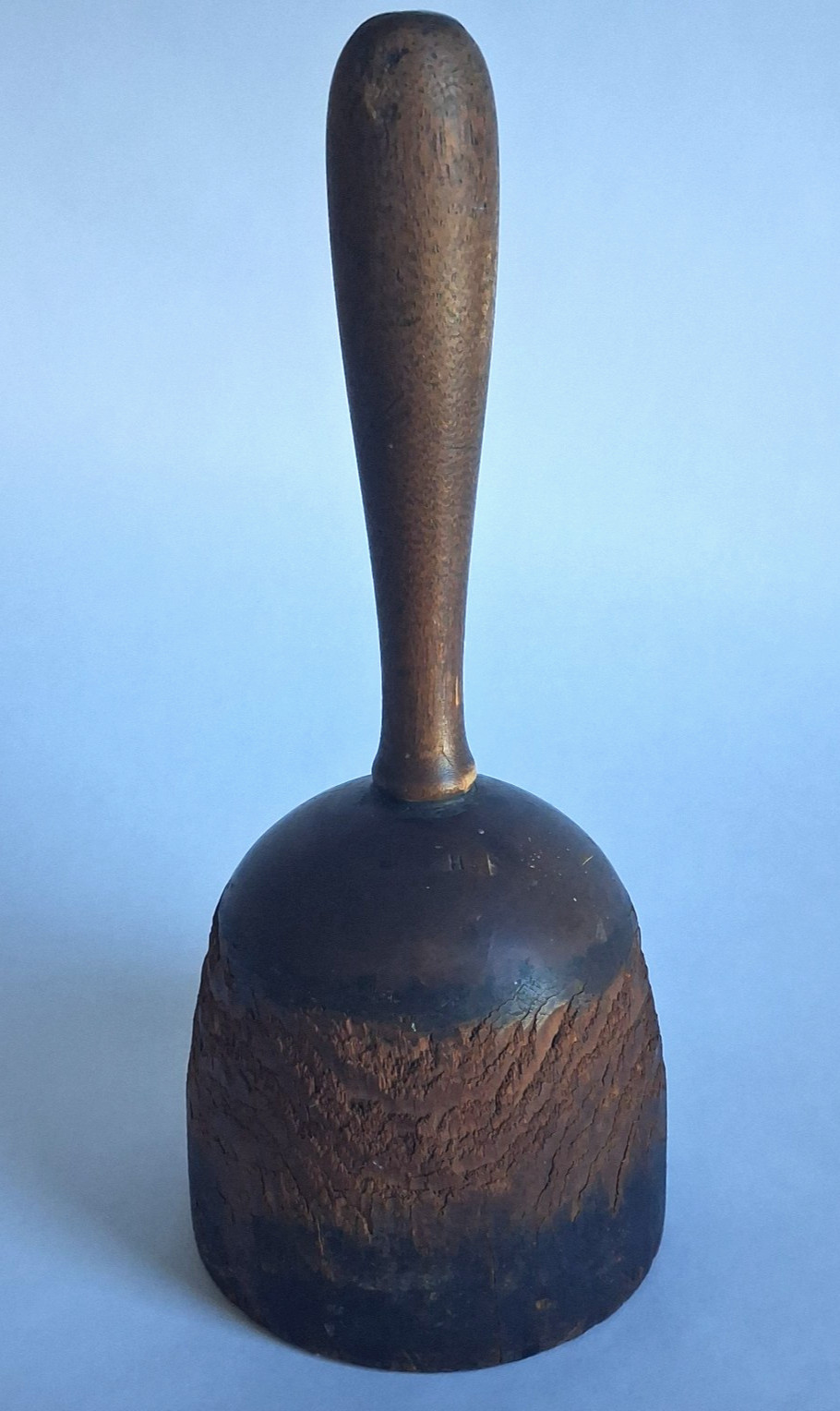 Antique Round Wood Carving Mallet Tool - Primitive