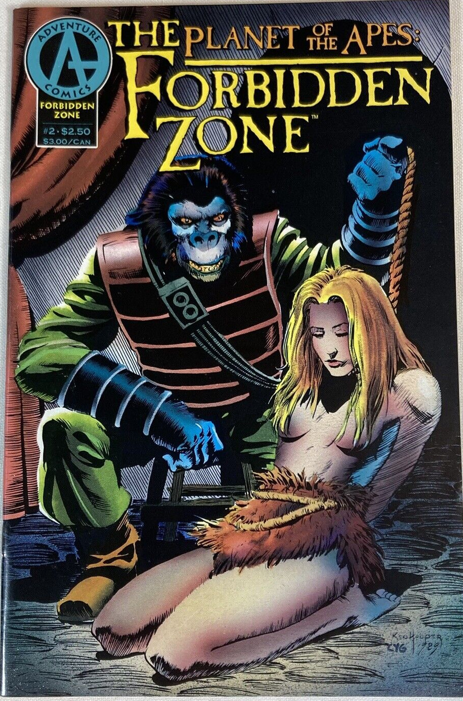 The Planet of the Apes Forbidden Zone #2 Adventure Bondage Comic Book 1992
