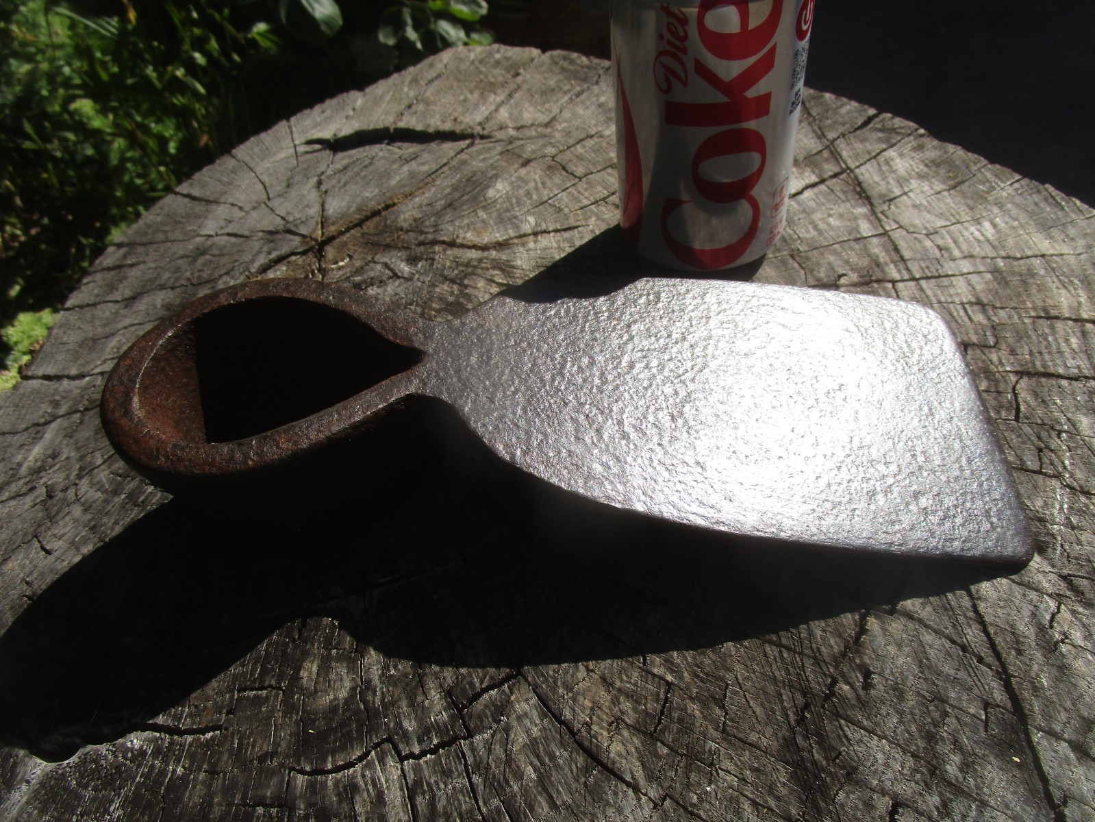 Vintage WARWOOD Large Grub Hoe Head Old Farm Tool 4 inch Blade 10 1/2 Inches Lng