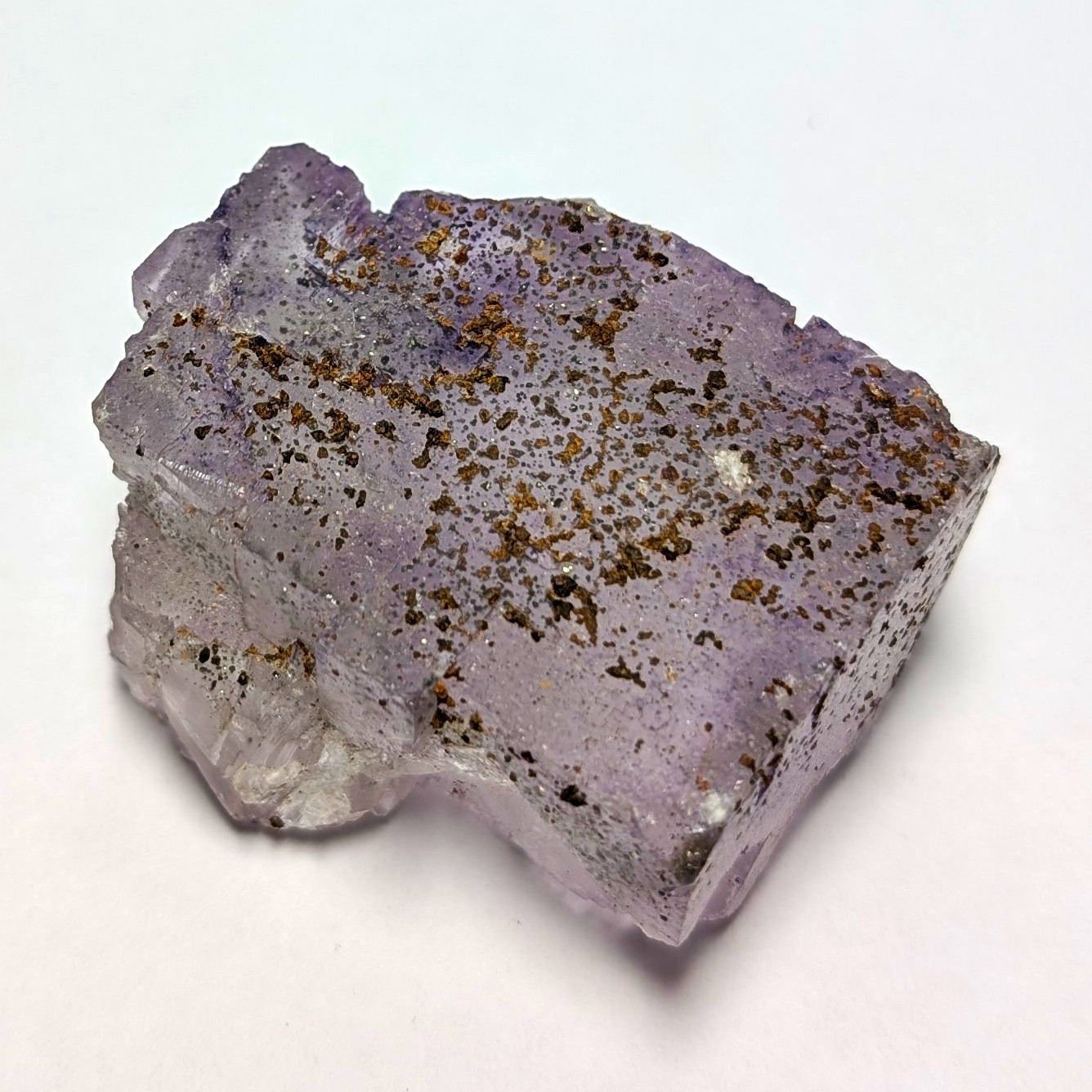 Illinois Fluorite With Pyrite Zoning Mineral Specimen 134 Grams