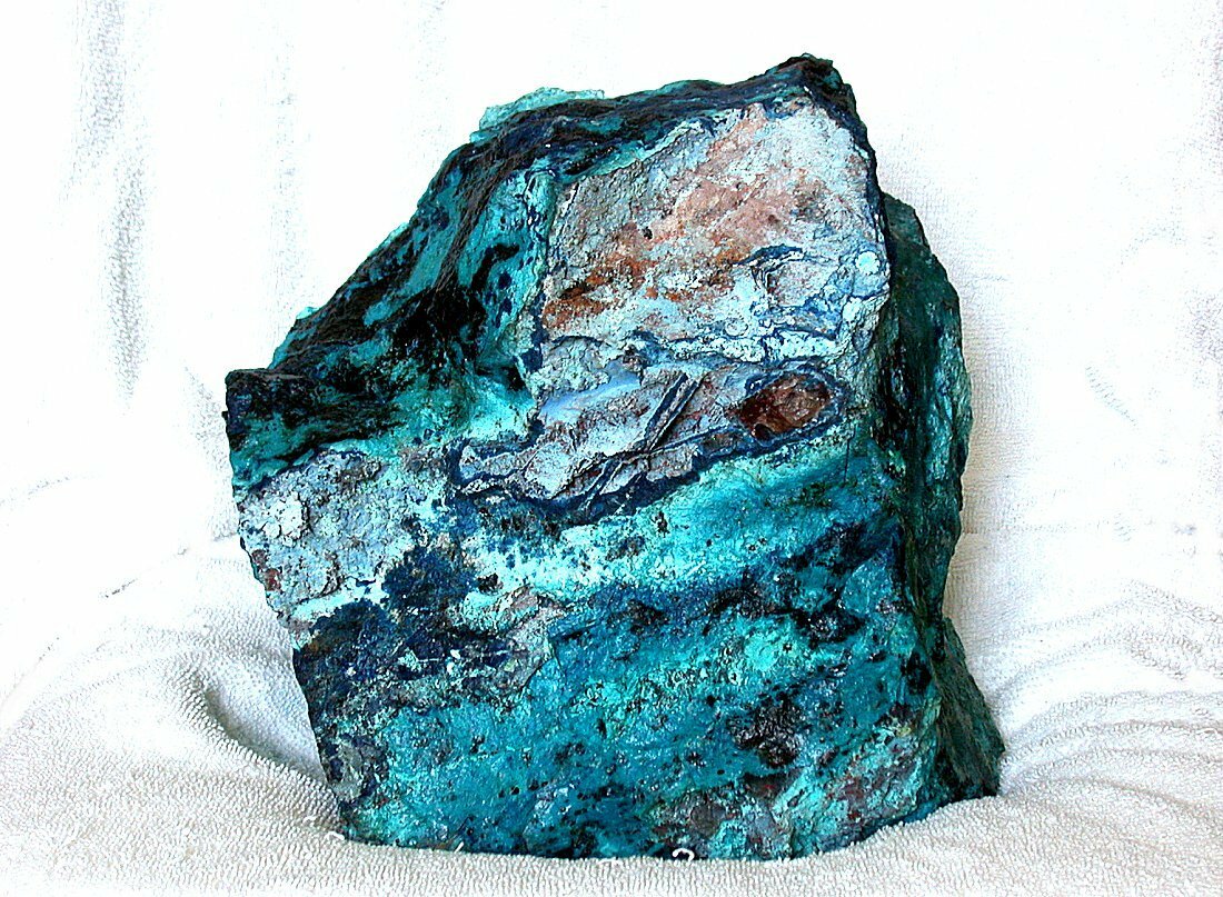 52+ Pound 23,560 Gram HUGE Shattukite Chrysocolla Azurite Silica Cabochon Rough