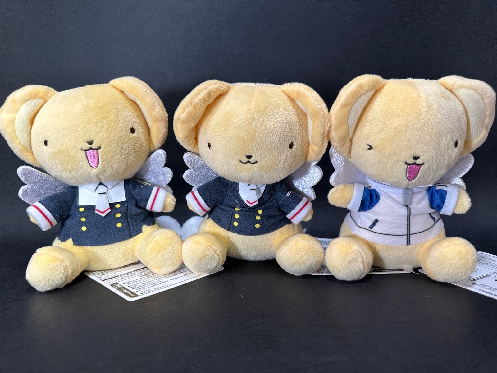 JP seller cardcaptor sakura plush kero chan clear card school custume set FuRyu