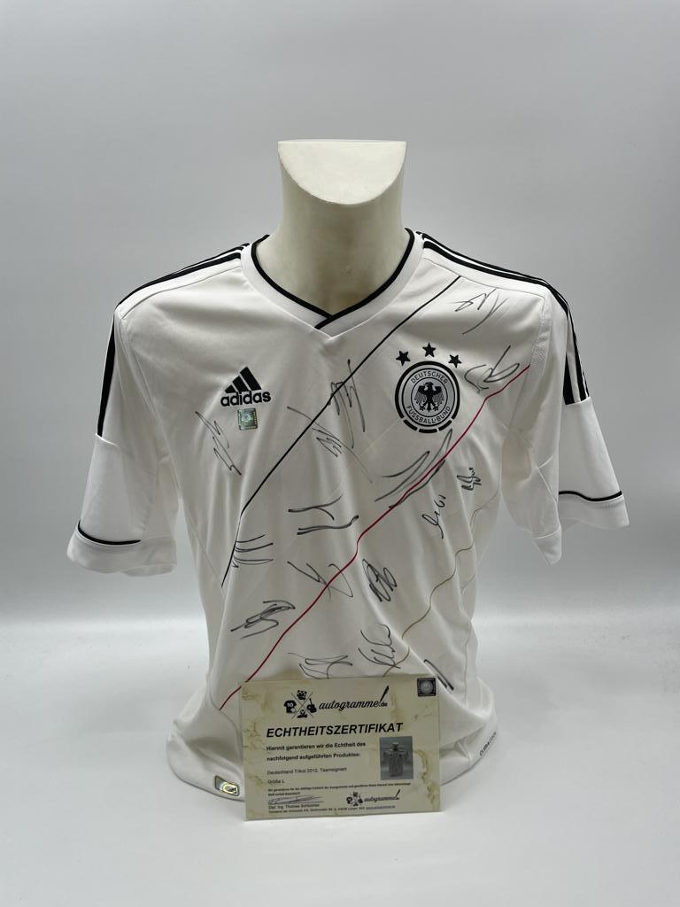 Germany Jersey Euro 2012 Team Signed DFB Football Autograph COA Adidas L