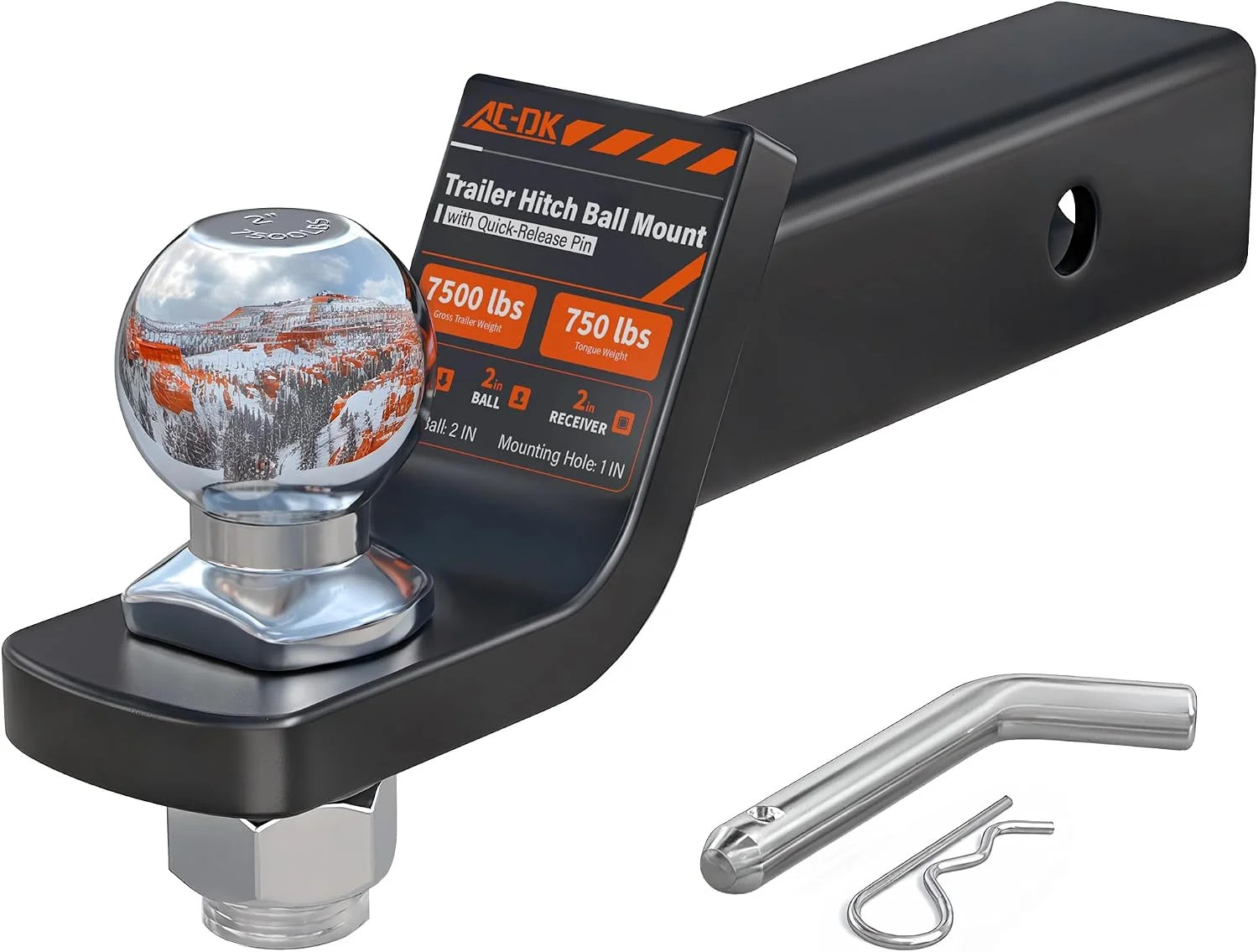 Trailer Hitch Ball Mount for 2 inch Receiver,2 inch Drop Hitch,with 2-Inch Ball, Trailer Hitch Ball Mount for 2 inch Receiver,2 inch Drop Hitch,with 2-Inch Ball,