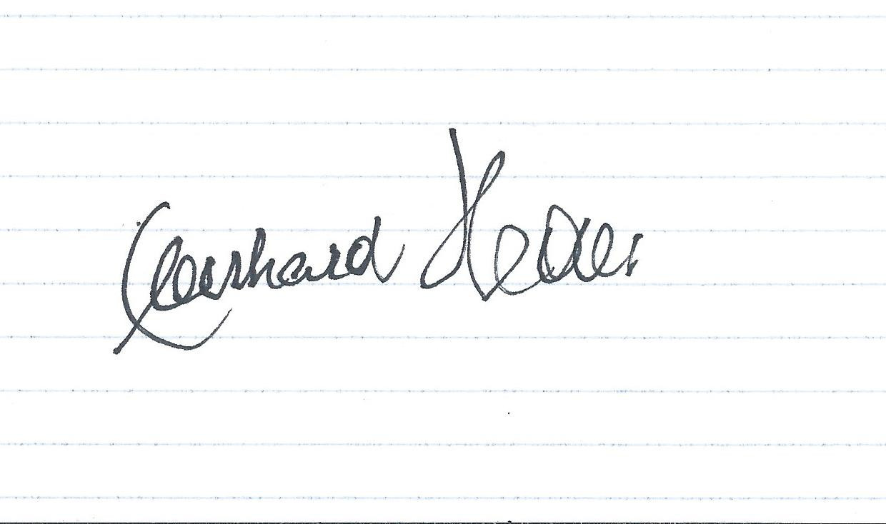 Eberhard Heder signed Waffen-SS Knights Cross WW II VERY RARE COA LOOK