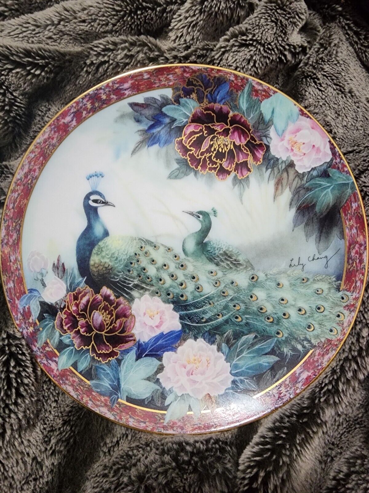 TRANQUILITY THE GARDENS OF PARADISE PEACOCK COLLECTORS PLATE