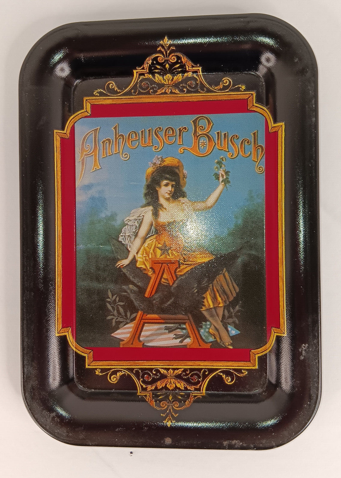 1992 Anheuser Busch Tip Tray Black Woman Bird 6\