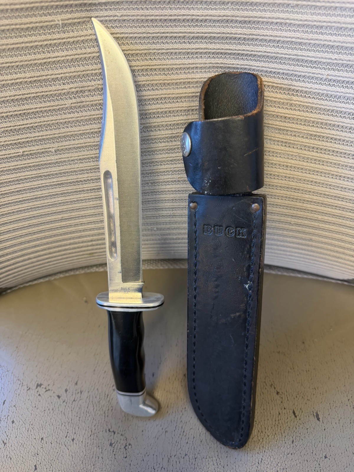 Vtg 1987 Buck 120 General Fixed Blade Knife W/Original Leather Sheath Wow Rare Vtg 1987 Buck 120 General Fixed Blade Knife W/Original Leather Sheath Wow Rare