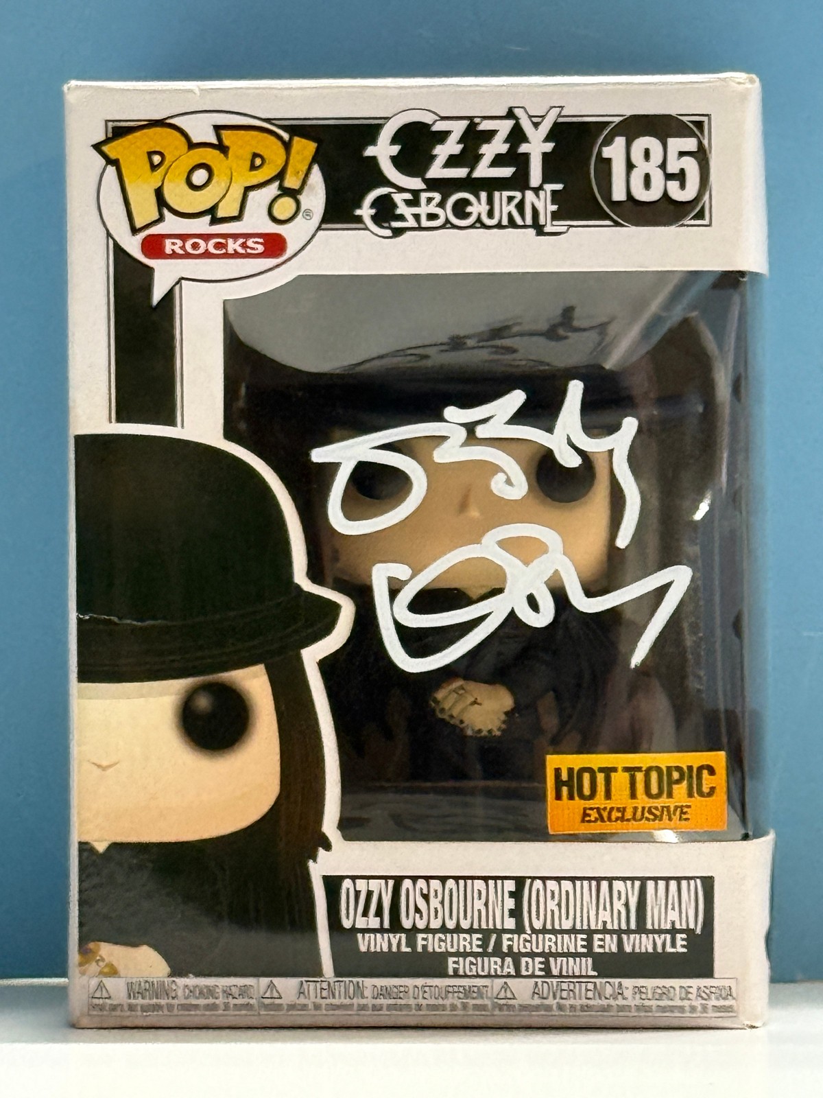 Funko Pop  OZZY OSBOURNE - OZZY ORDINARY MAN #185 SIGNED COA AUTHENTICATED