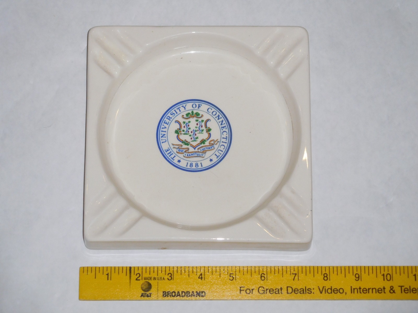 University of Connecticut UCONN Ashtray Vintage