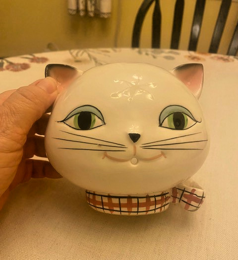 Holt Howard Cozy Kitten String Holder Vintage 1958 Wall Hanger, Great Condition