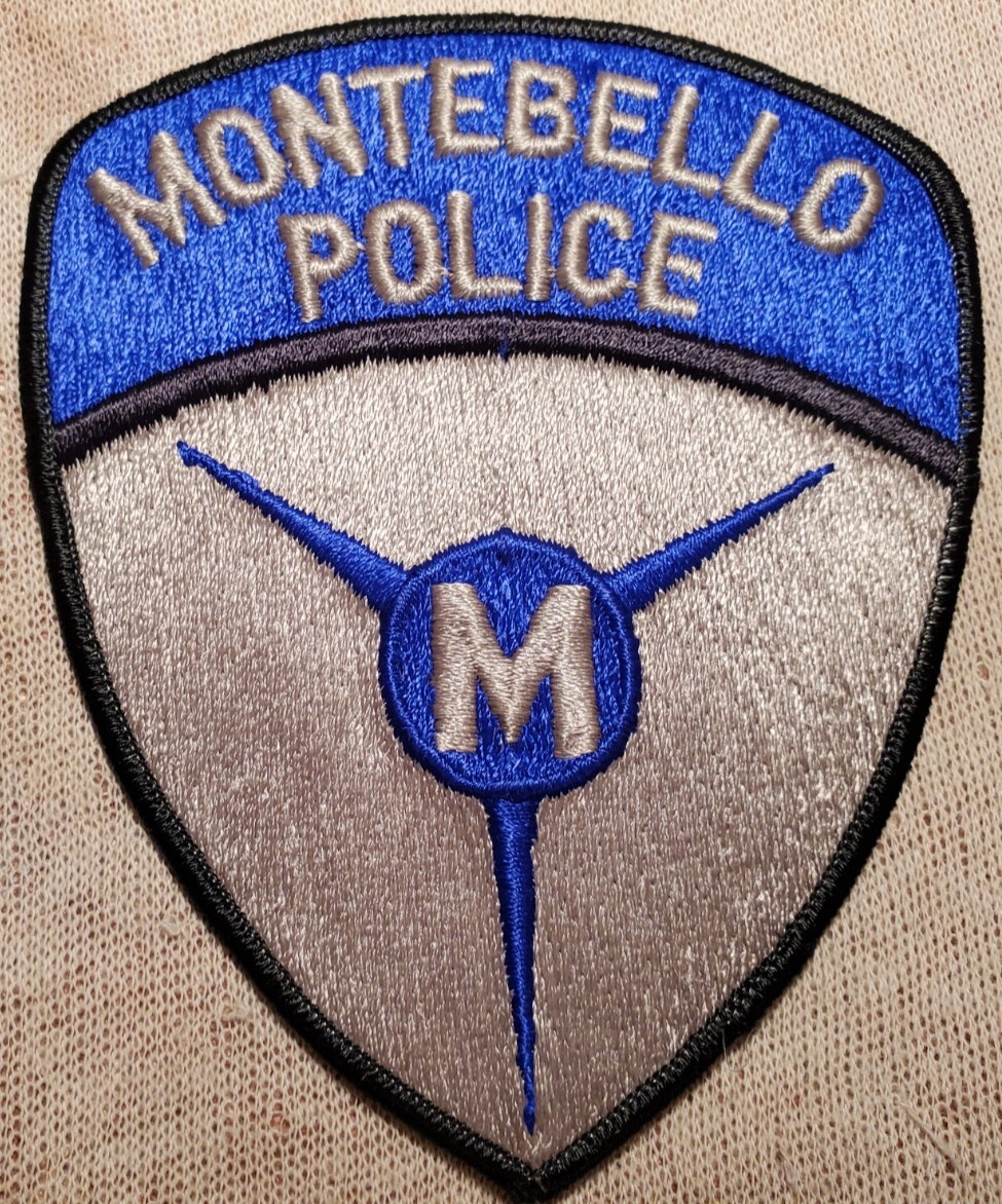CA Montebello California Police Patch